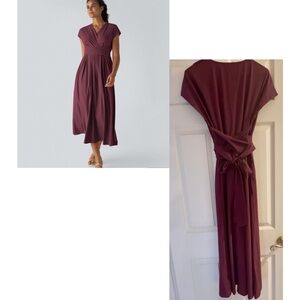 HALARA Plum Midi Dress